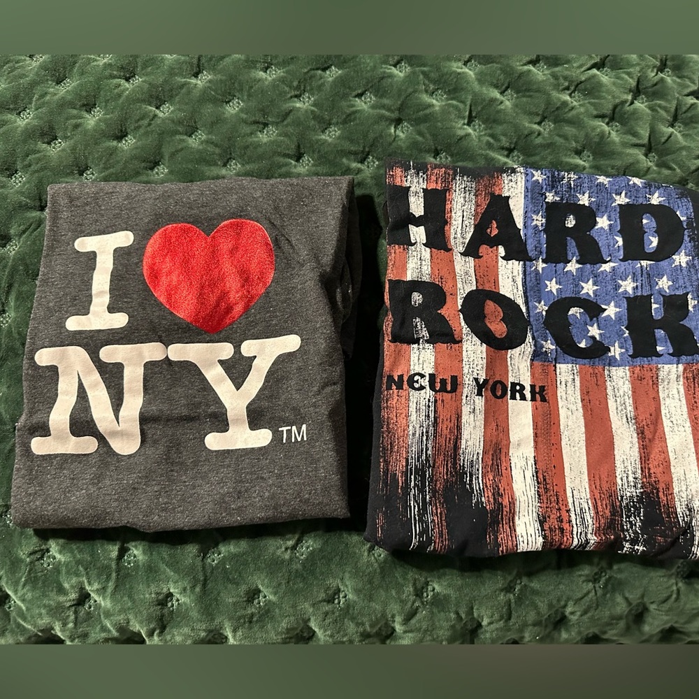 Hard Rock Cafe New York and I Love NY Shirt Bundle -  2 Shirts!